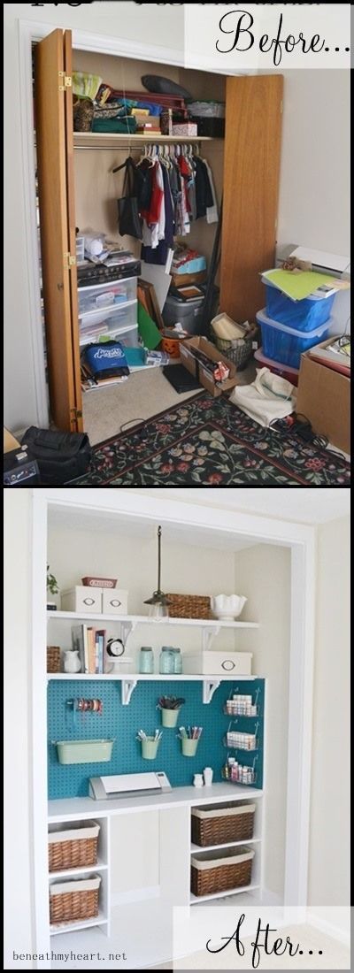 85 Insanely Clever Organizing and Storage Ideas for Your Entire Home -   22 diy closet office
 ideas
