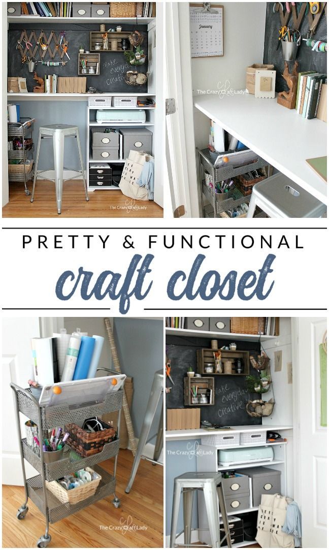 Designing a Closet Desk and Functional Home Work Space -   22 diy closet office
 ideas