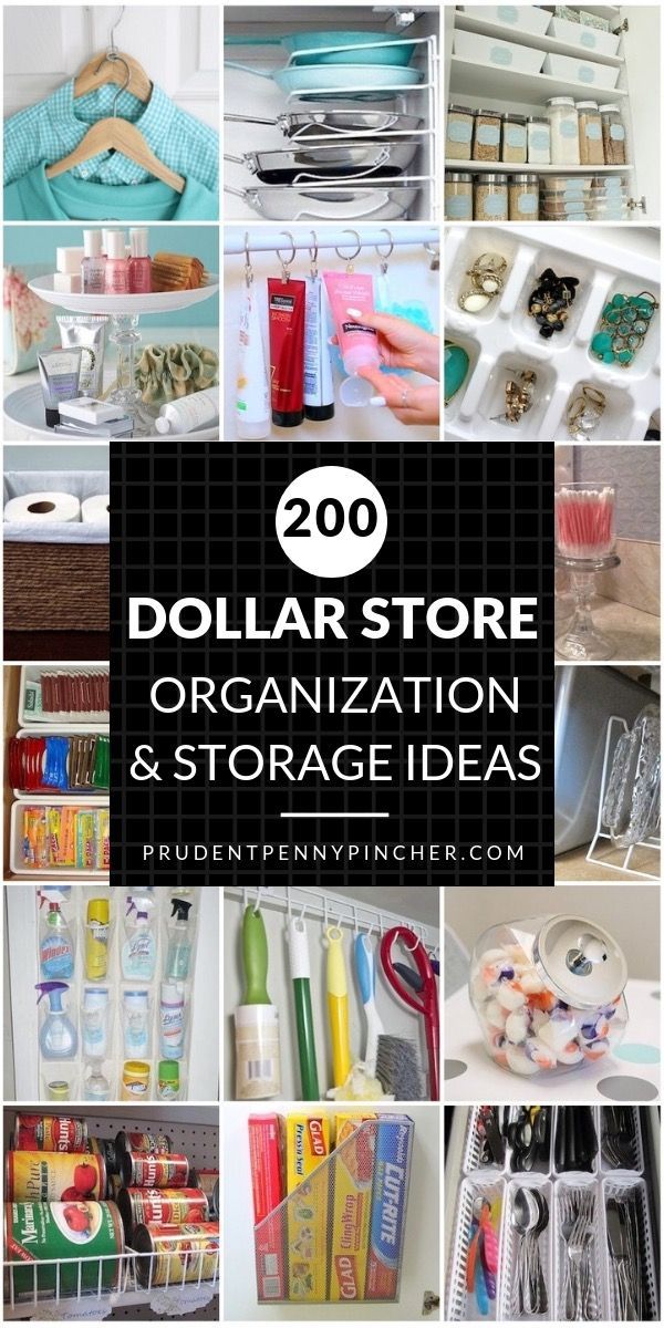 200 DIY Dollar Store Organization and Storage Ideas -   22 diy closet office
 ideas