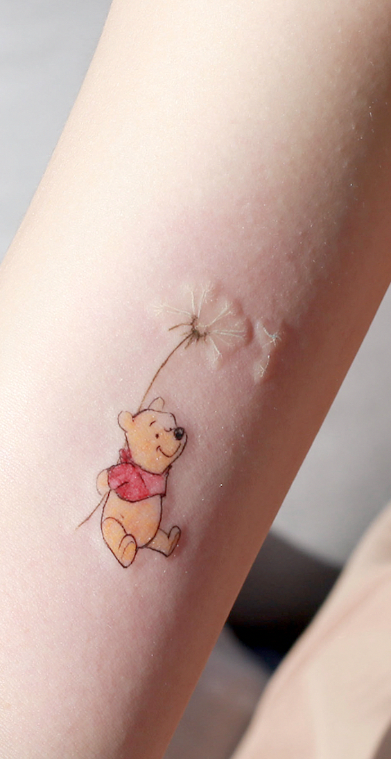 Simple Tattoo Designs To Carry Your Favorite Flower On Your Skin. Are you looking for a classy and beautiful tattoo with a deep meaning? You should definitely consider getting one of these simple flower tattoos. Elegant and simple flower tattoos. #tattoodesigns -   22 minimalist disney tattoo
 ideas