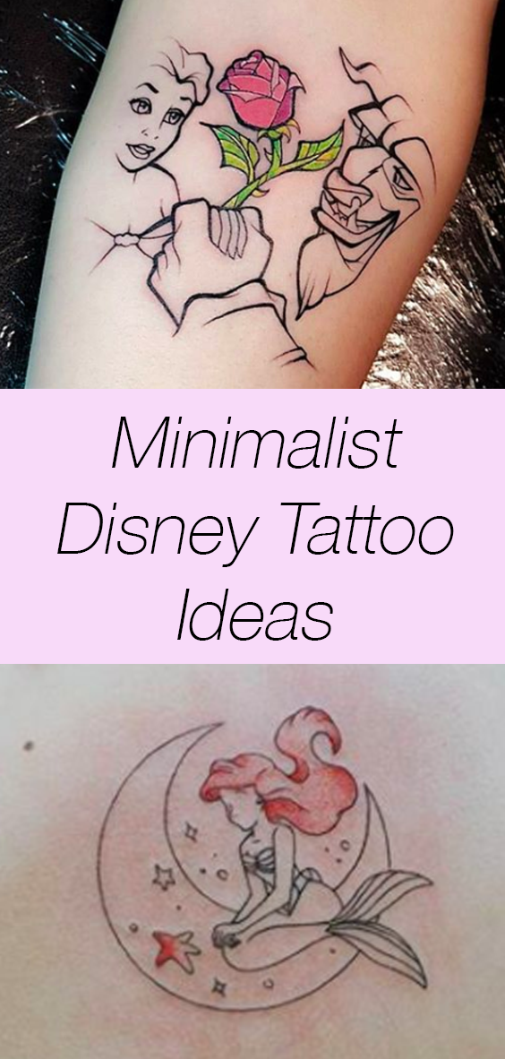 21 Magical Disney Tattoos To Make You Feel All The Nostalgia -   22 minimalist disney tattoo
 ideas