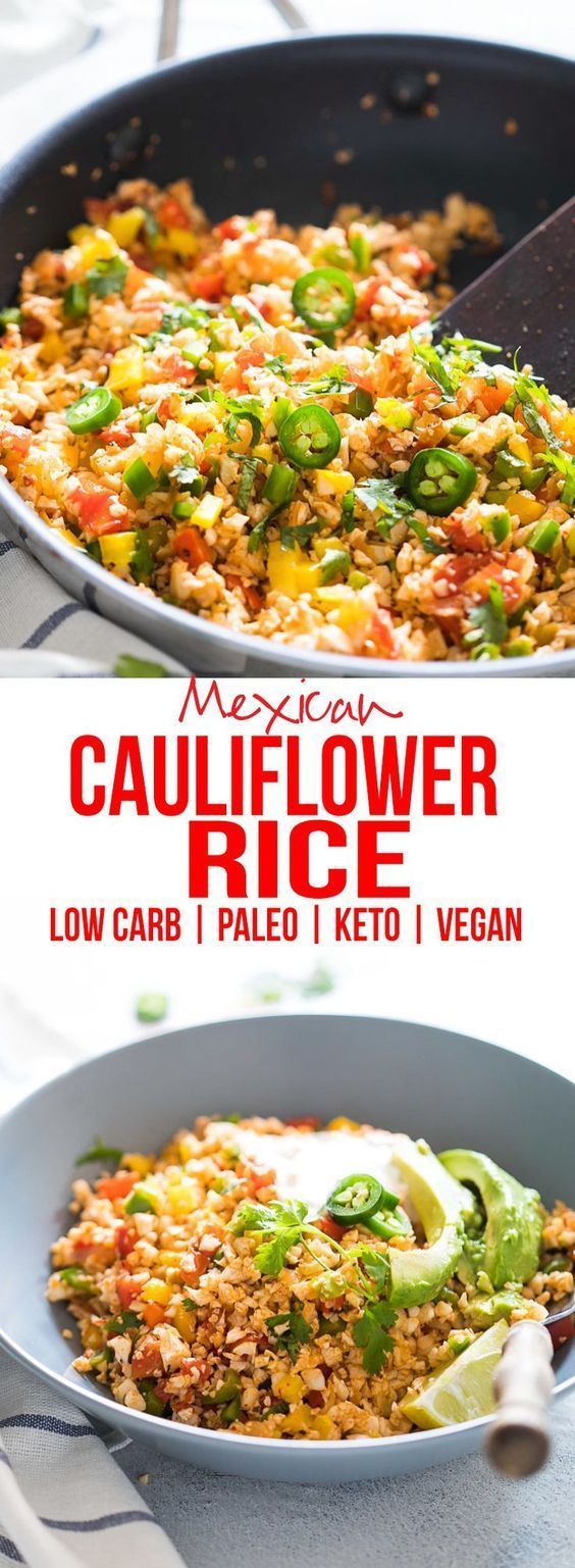 Low Carb Mexican Cauliflower Rice -   22 riced cauliflower recipes
 ideas