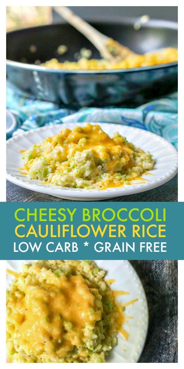 Cheesy Broccoli Cauliflower Rice #SundaySupper -   22 riced cauliflower recipes
 ideas