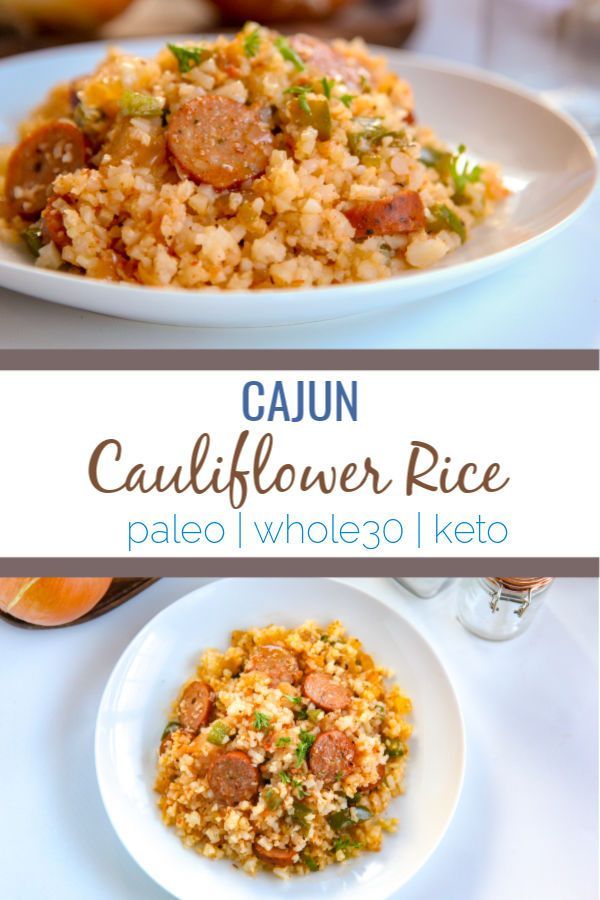 Cajun Cauliflower Rice -   22 riced cauliflower recipes
 ideas