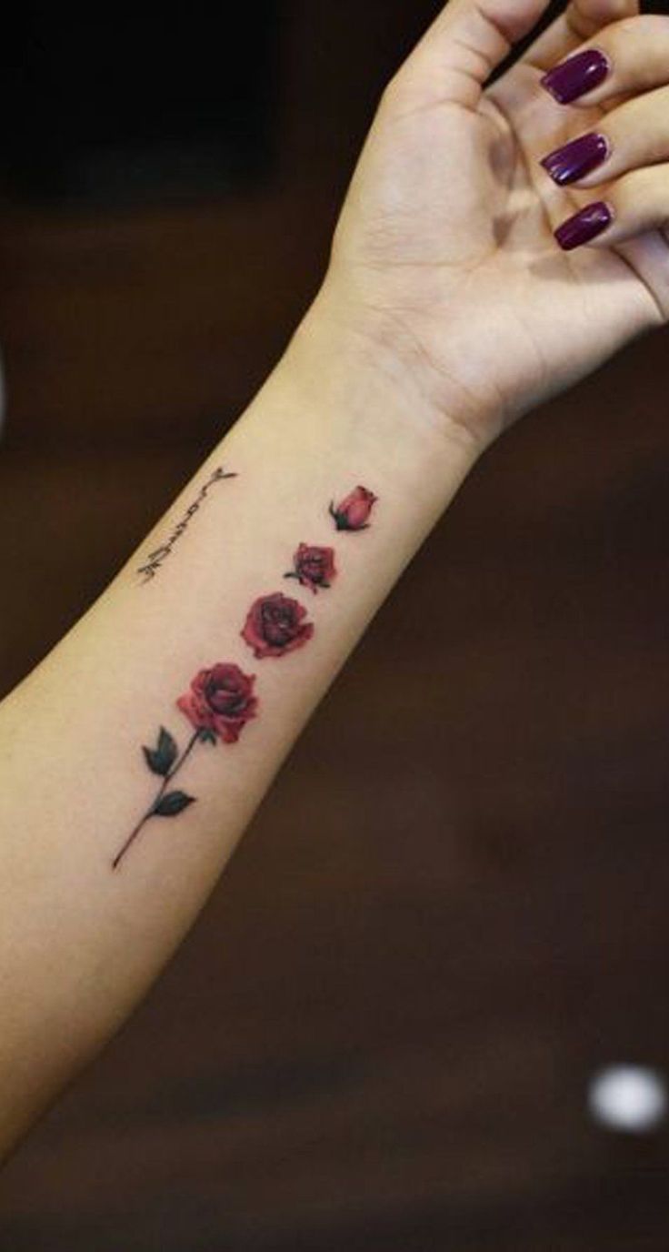 Einzigartige Rosen-Arm-Tattoo-Ideen f?r Jugendliche – Cooles Blumen-Aquarell mit Blumen -   22 tattoo frauen blumen
 ideas