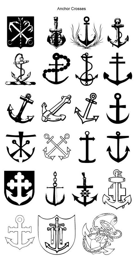anchor. I was digging these before, but they have a new meaning to me now. Future tattoos? -   23 cross anchor tattoo
 ideas
