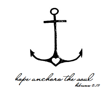 Hope anchors the soul. Hebrews 6:19... anchor , cross, heart -   23 cross anchor tattoo
 ideas