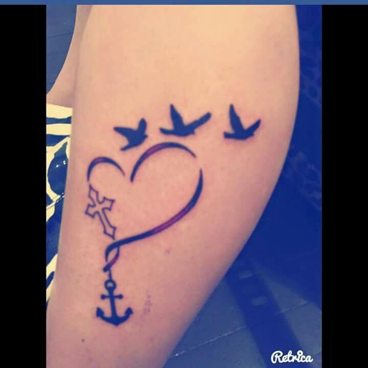 Sister tattoo cross heart anchor birds #sister_anchor_tattoo -   23 cross anchor tattoo
 ideas