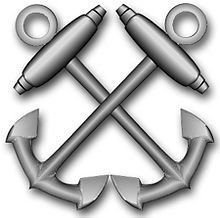 Boatswain's Mate Crossed Anchors Memorial Wrap -   23 cross anchor tattoo
 ideas