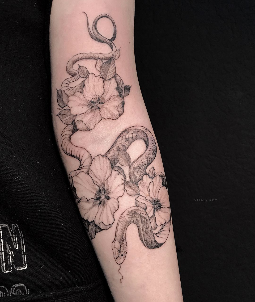 Snake Arm Sleeve Tattoos - Snake Wrapped Around Arm Tattoo (2019) -   23 cross thigh tattoo
 ideas