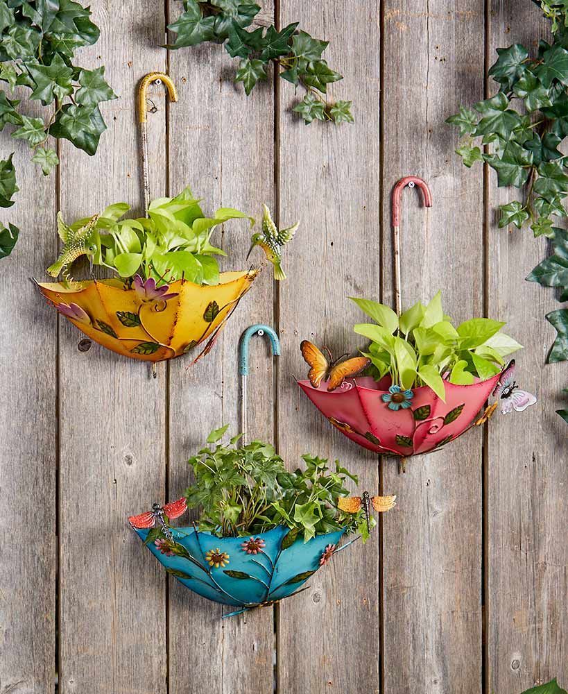 Hanging Umbrella Planters -   23 decorating garden pots
 ideas
