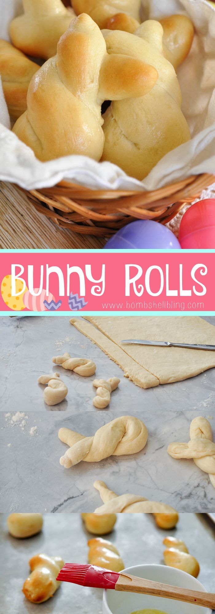 OMGee! These Easter bunny rolls are adorable! I am definitely making them for Easter dinner! -   23 easter dinner recipes
 ideas