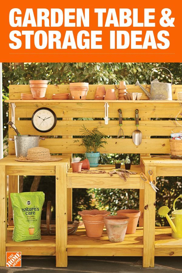 7 Ideas for Garden Tool Storage and Organization -   23 homemade garden bench
 ideas