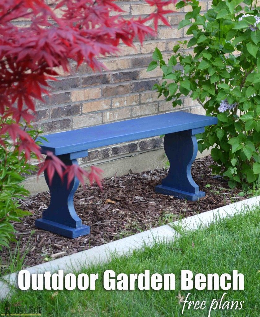 Outdoor Garden Bench -   23 homemade garden bench
 ideas
