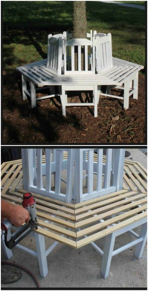 DIY Garden Projects: 14 Outdoor Bench Ideas You Can Build It Yourself -   23 homemade garden bench
 ideas