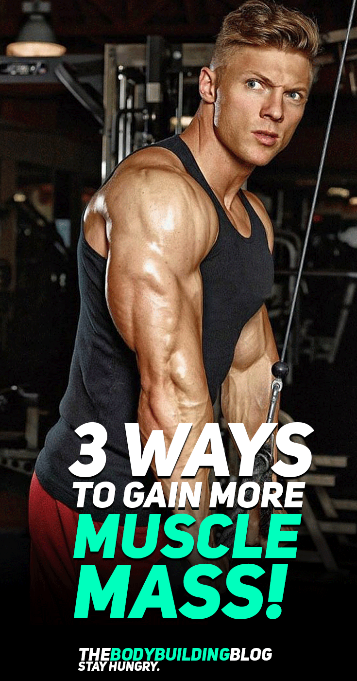 3 Ways To Gain More Muscle Mass -   23 mens fitness muscle
 ideas