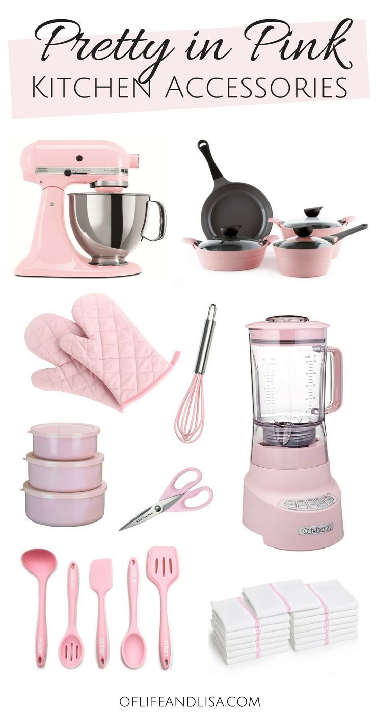 11 Must-Have Kitchen Decor and Appliances for Pink Lovers -   23 pink kitchen decor
 ideas