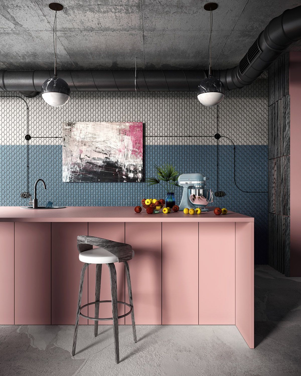 51 Inspirational Pink Kitchens With Tips & Accessories To Help You Design Yours -   23 pink kitchen decor
 ideas