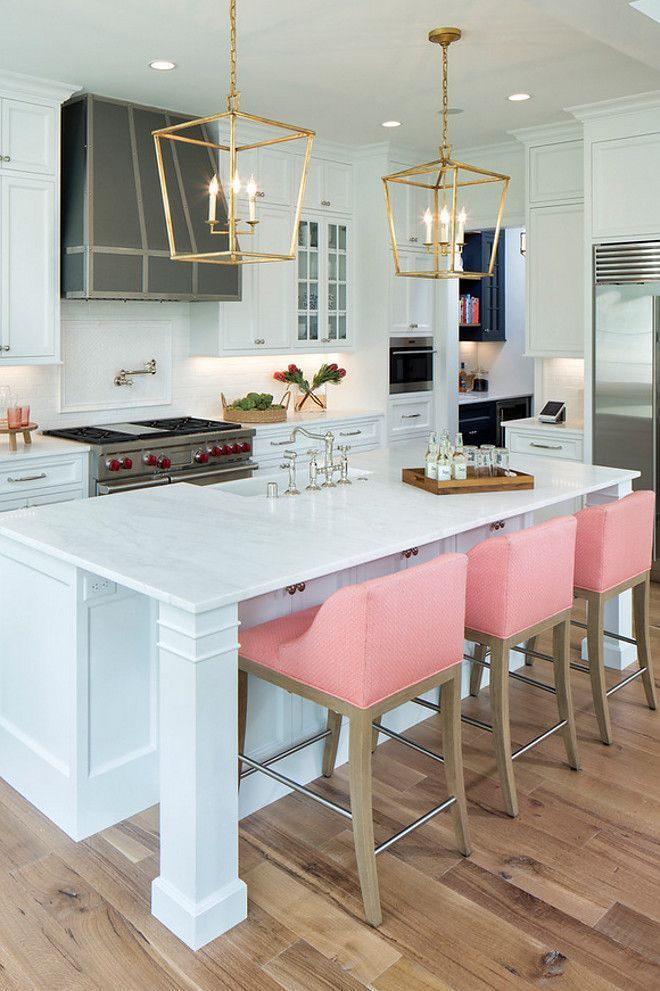 Shingle Style Home Interior Design Ideas (Home Bunch - An Interior Design & Luxury Homes Blog) -   23 pink kitchen decor
 ideas