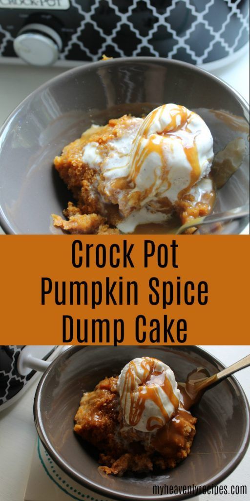 A heavenly tasting dessert recipe straight out of the Crock Pot. This Crock Pot Pumpkin Spice Dump Cake will have your home smelling amazing! -   23 pumpkin recipes crockpot
 ideas