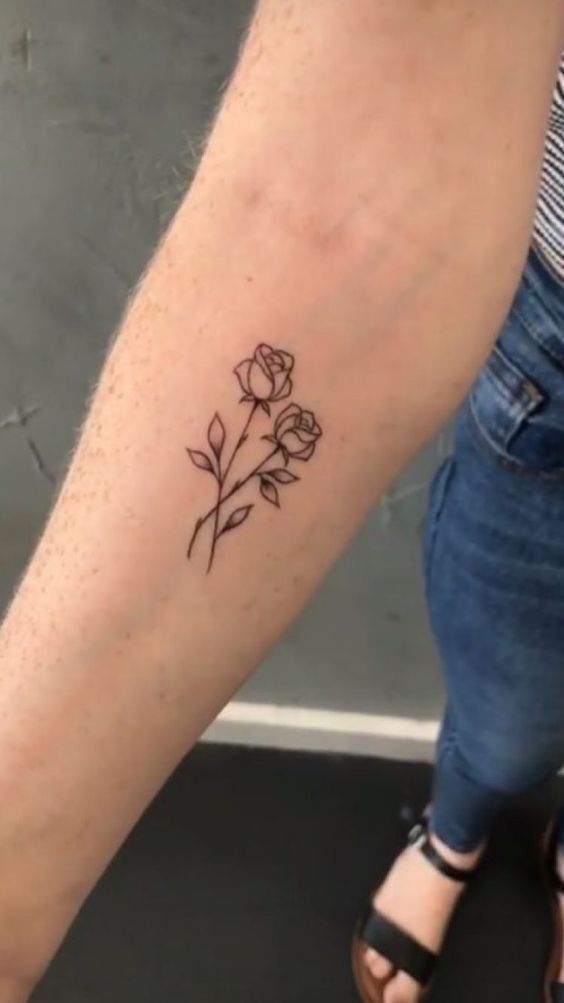 23 simple tattoo rose
 ideas