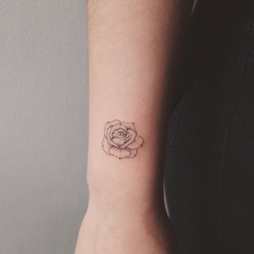 23 simple tattoo rose
 ideas