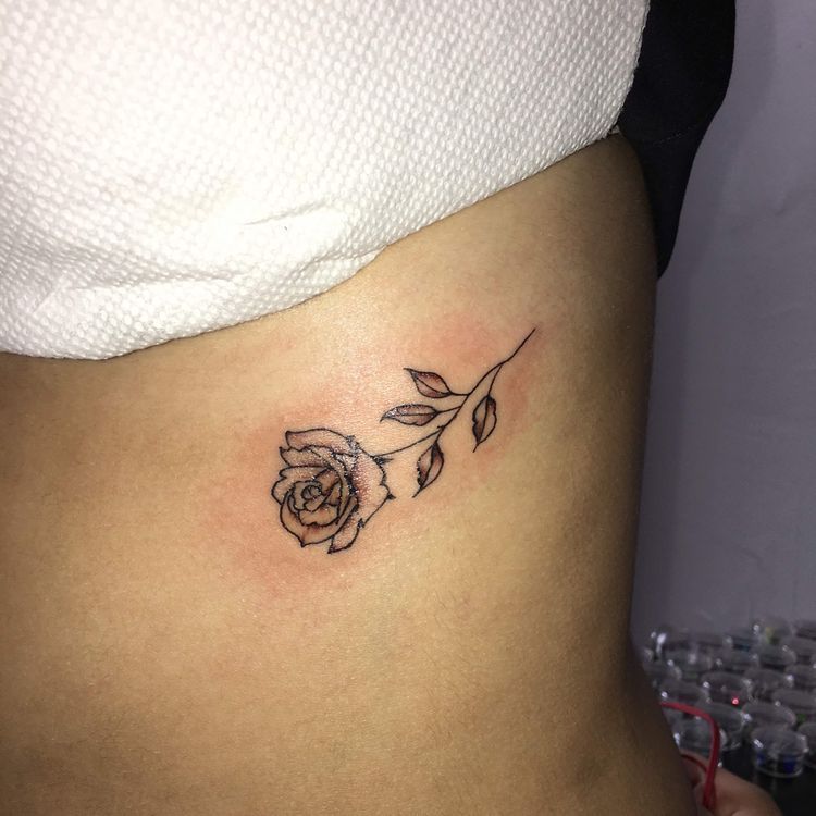 70+ Simple Tiny Small Rose Tattoo Ideas for Women -   23 simple tattoo rose
 ideas