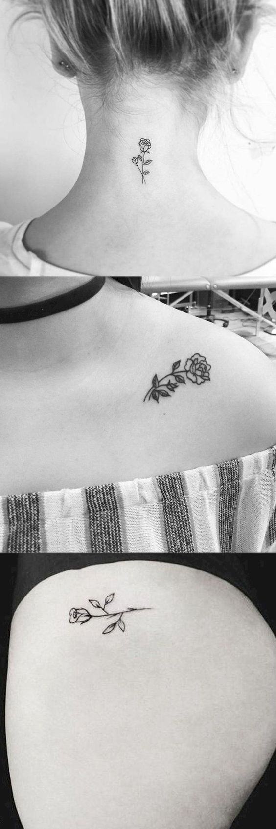 70+ Simple Tiny Small Rose Tattoo Ideas for Women -   23 simple tattoo rose
 ideas