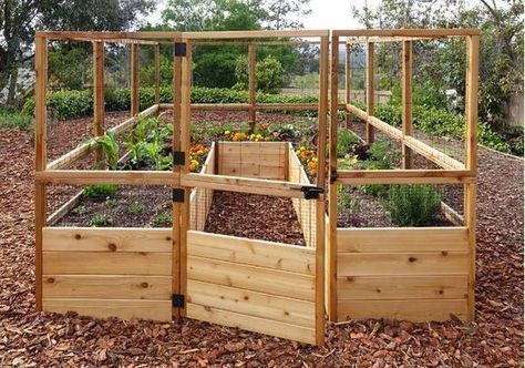 Outdoor Living Today - RB812DFO Raised Garden Bed 8 x 12 with Deer Fence Kit -   23 stacked garden beds
 ideas