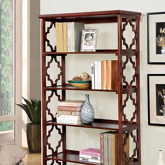 Joan Contemporary Display Shelf, Brown -   23 tall shelves decor
 ideas