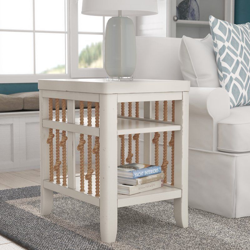 Chaz Chairside Table -   24 beach decor furniture
 ideas