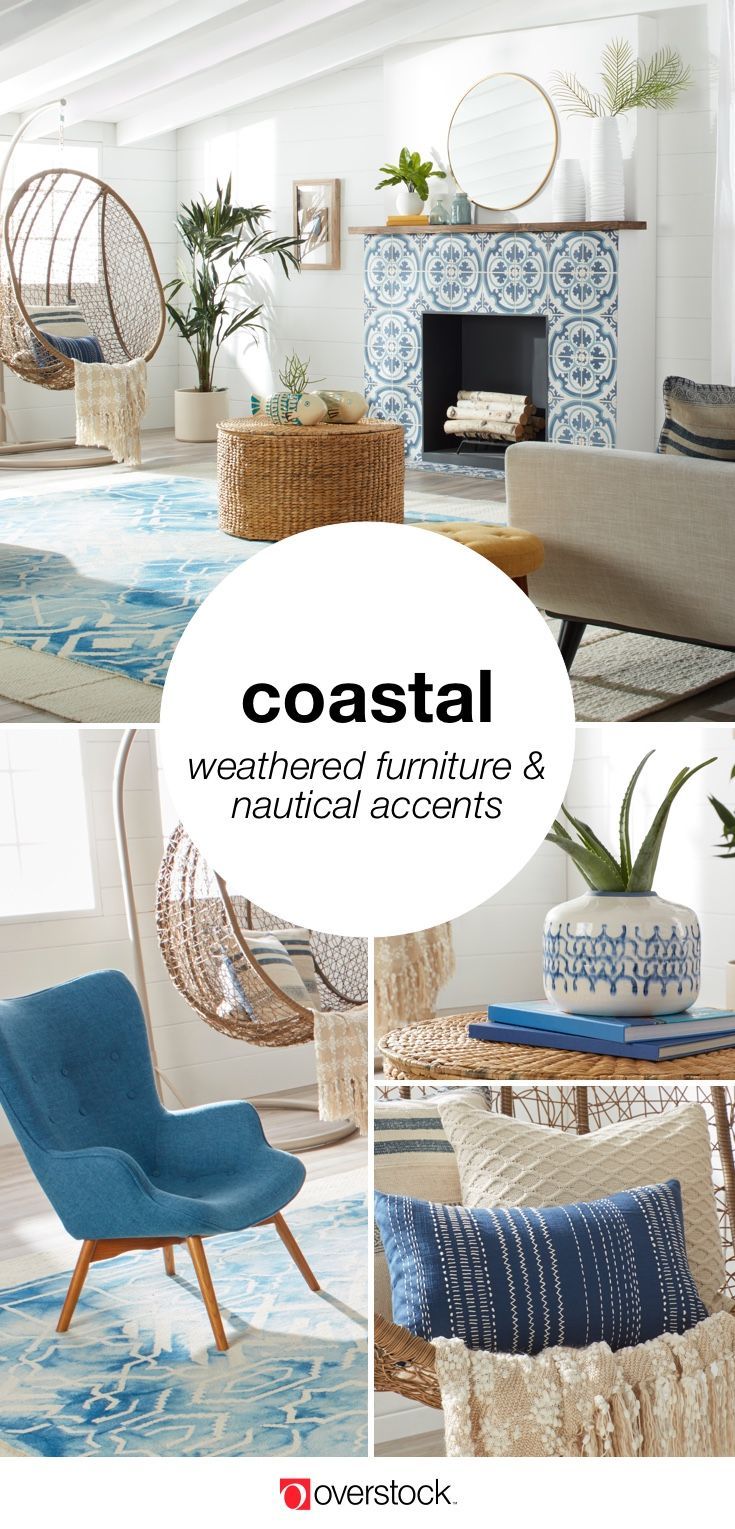 Get Inspired by These Fresh Coastal Furniture & Decor Ideas - Overstock.com -   24 beach decor furniture
 ideas