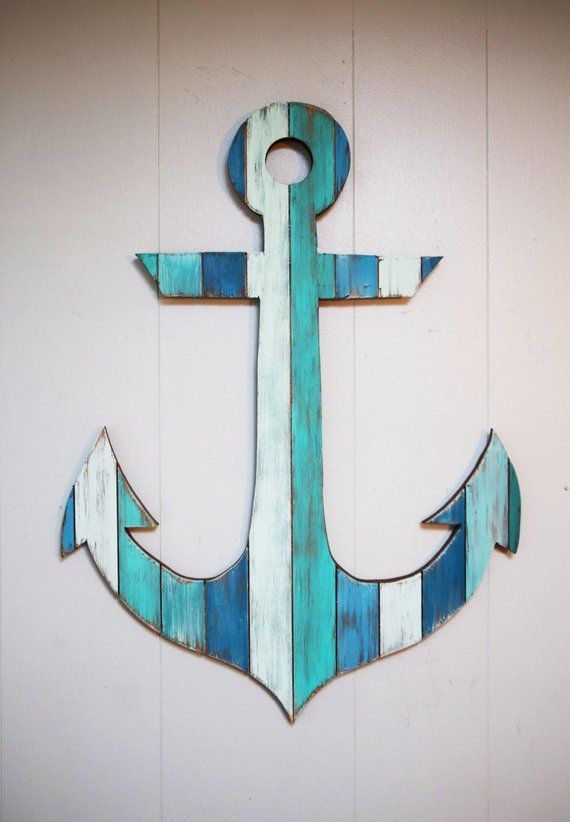 Painted Anchor Wall Art 29