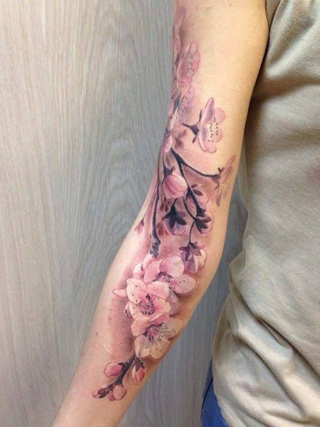 24 cherry blossom ankle tattoo
 ideas