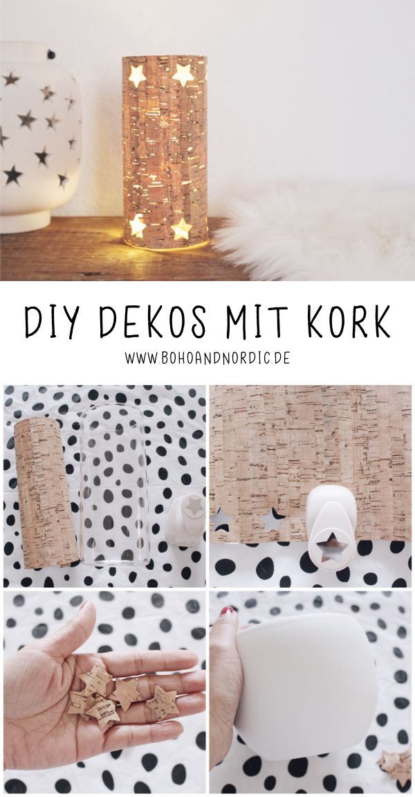 DIY Deko mit Kork - Einfache Bastelidee zum Nachmachen -   24 diy deko einfach
 ideas