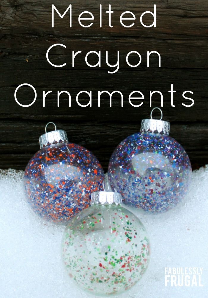 DIY Melted Crayon Ornaments -   24 diy ornaments family
 ideas