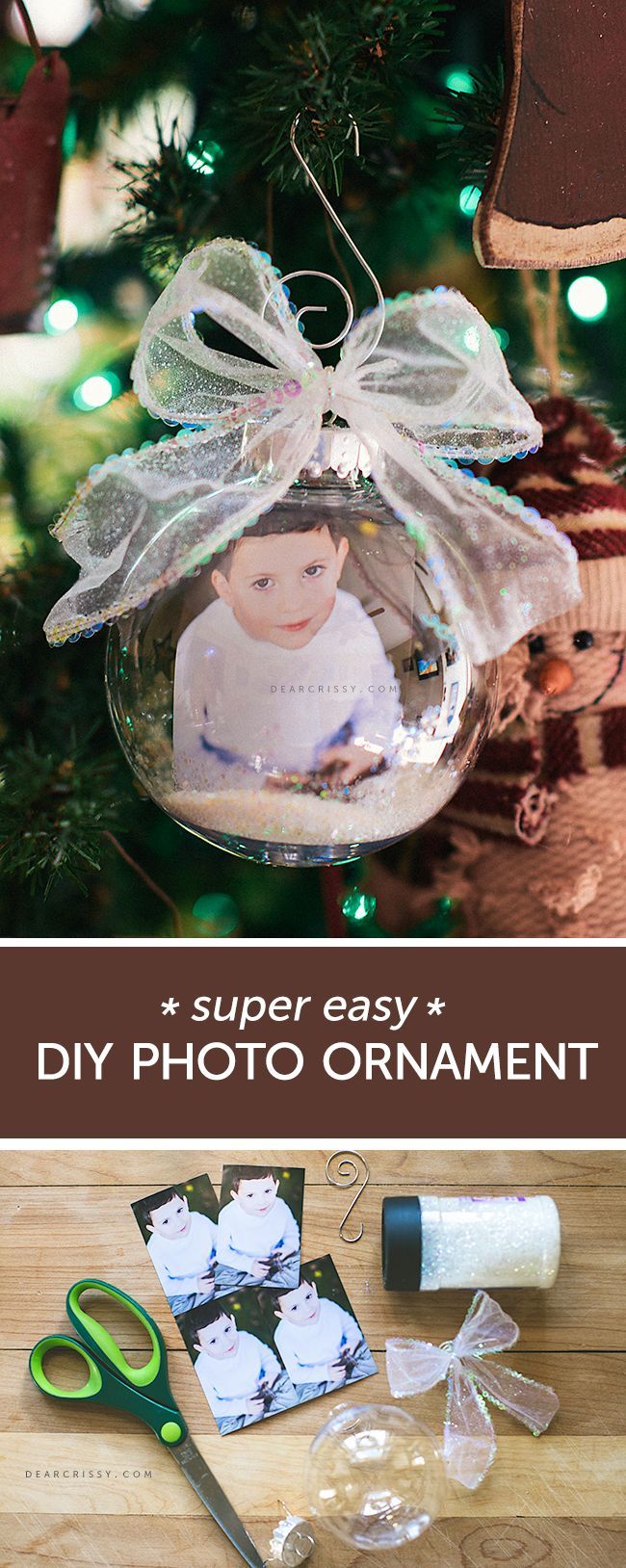DIY Christmas Photo Ornament -   24 diy ornaments family
 ideas
