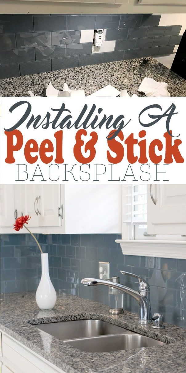 Installing Peel and Stick Backsplash for an Easy Kitchen Upgrade - -   24 diy wall kitchen
 ideas