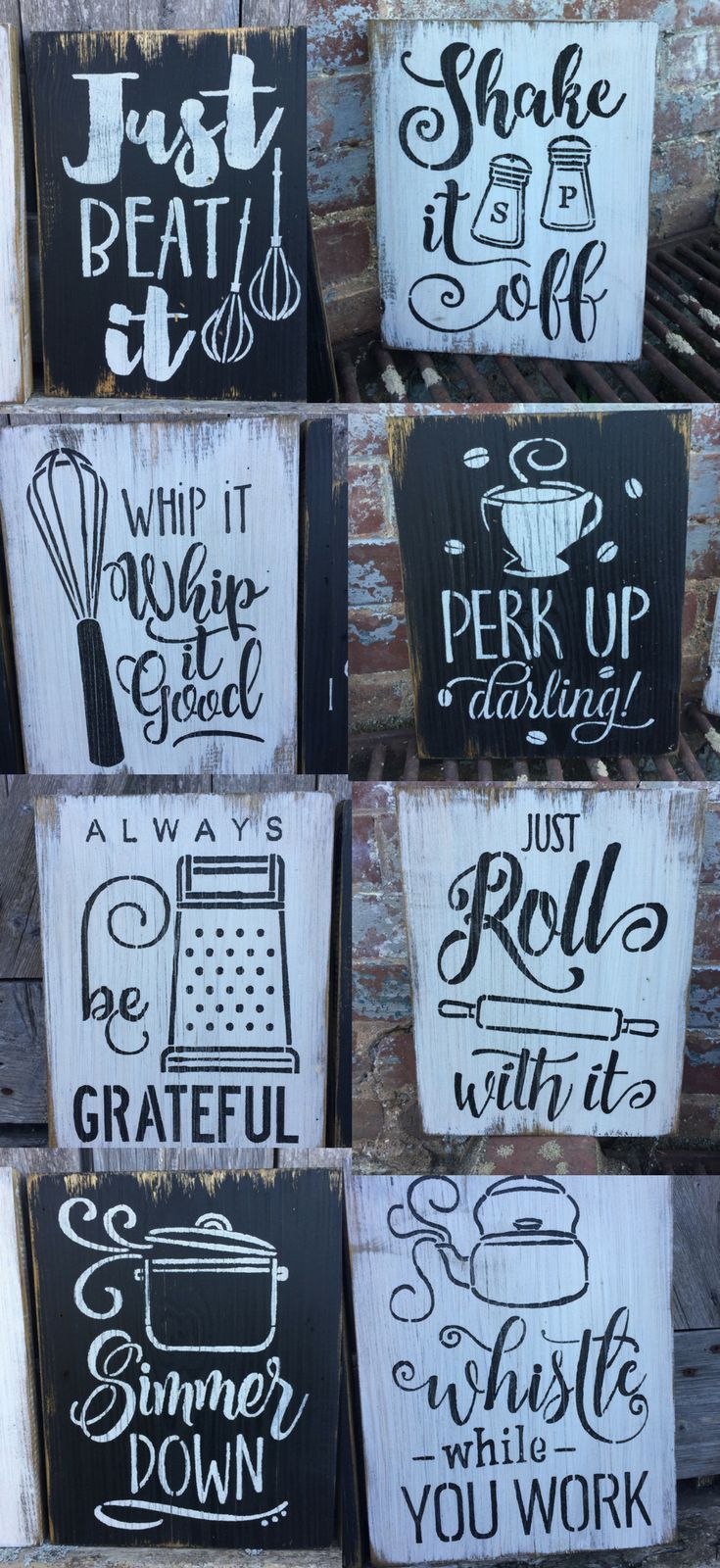 Details about Rustic Wood Signs - The Cute Kitchen Collection - 10 - Free Color Customization -   24 diy wall kitchen
 ideas