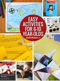 Ten Easy Activities for 6-10 Year-Olds -   24 easy crafts for 10 year olds ideas