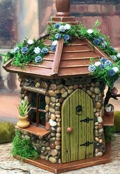Fairy House / Fairy House with Lights / Outdoor Fairy House / Fairy Garden House -   24 fairy garden lights
 ideas