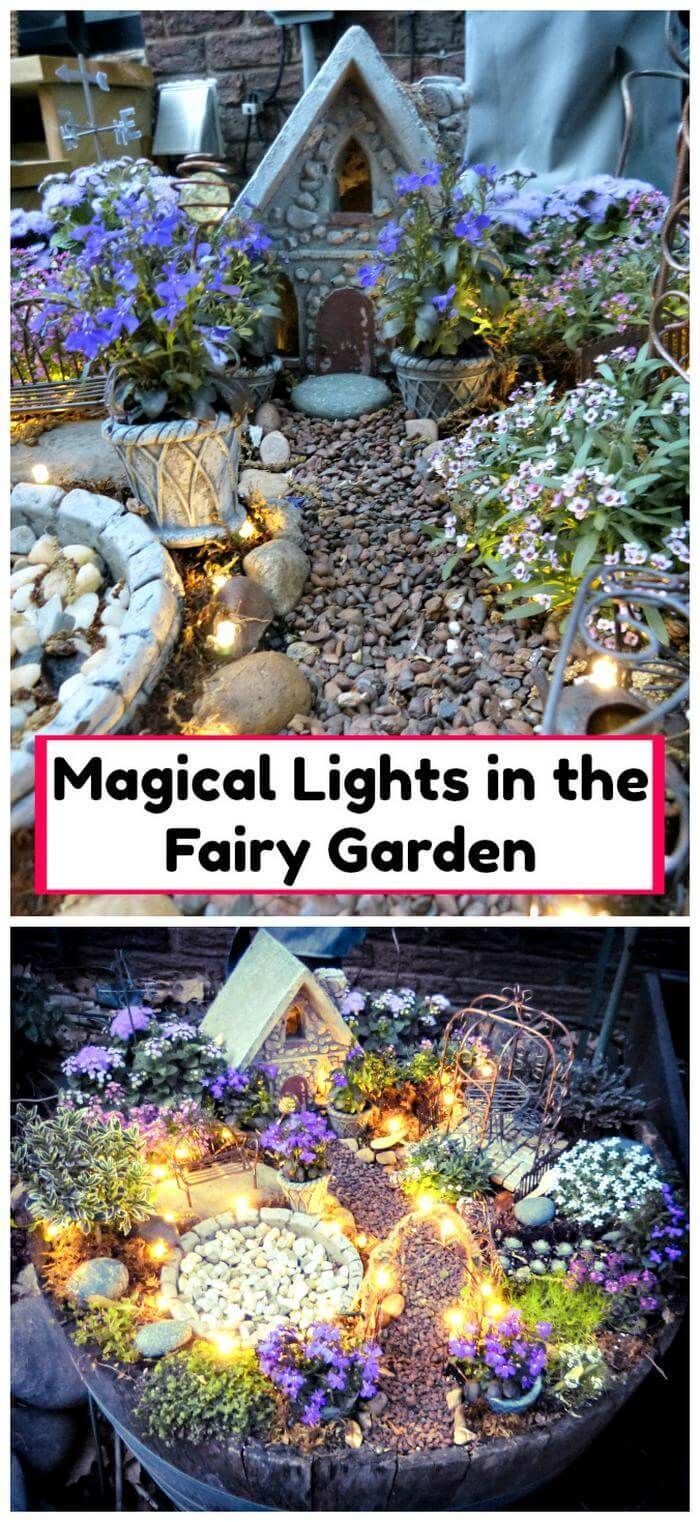 24 fairy garden lights
 ideas