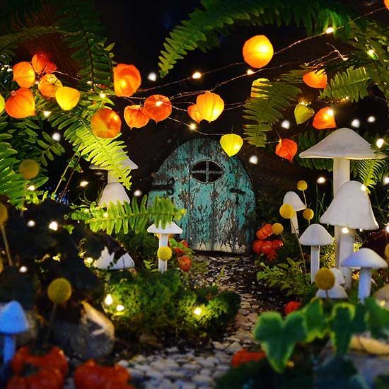 12 Fabulous Fairy Gardens, Minus the Creepy Fairy Figurines -   24 fairy garden lights
 ideas