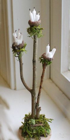 Fairy Accessories ~ Candle Stand Handcrafted by Olive -   24 fairy garden lights
 ideas