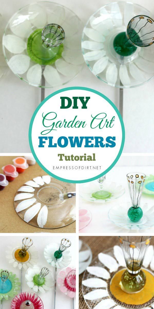 How to Make Pickle Dish Garden Art Flowers -   24 flower garden crafts ideas