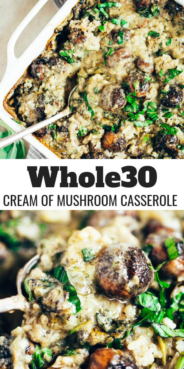 Cream Of Mushroom Paleo Casserole -   24 mushroom recipes clean eating
 ideas