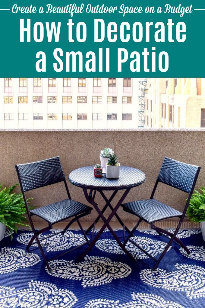 24 small patio decor
 ideas