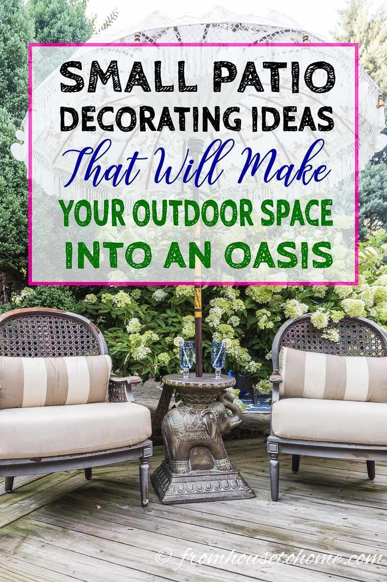 24 small patio decor
 ideas