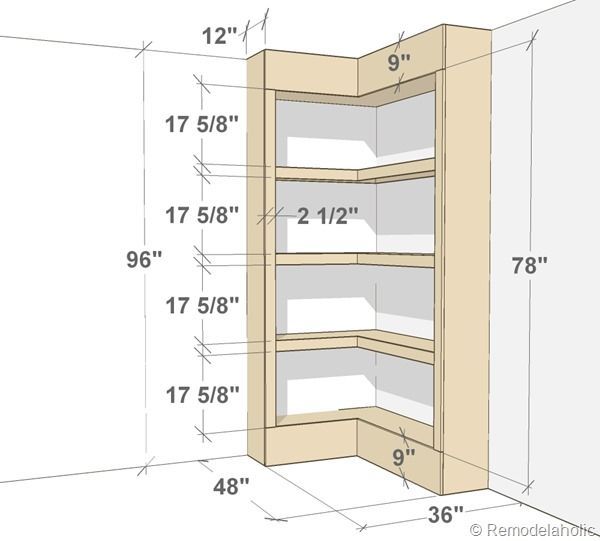 Built-in Corner Bookshelves -   25 diy bookshelf corner
 ideas