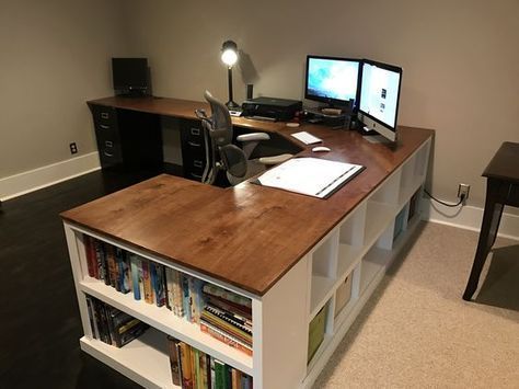 Ana White | Cubby/Bookshelf/Corner Desk Combo - DIY Projects -   25 diy bookshelf corner
 ideas